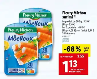 Lidl Fleury michon surimi offre