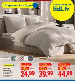 Lidl Livarno parure de lit en mousseline offre