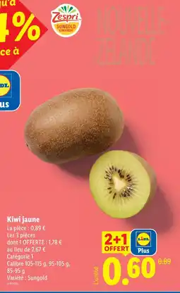 Lidl Zespri kiwi jaune offre