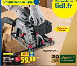 Lidl Parkside performance scie circulaire offre