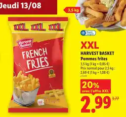 Lidl Harvest basket pommes frites offre