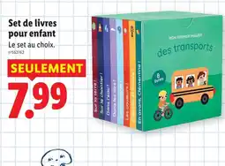 Lidl Set de livres pour enfant offre