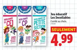Lidl Les incollabes jeu éducatif offre