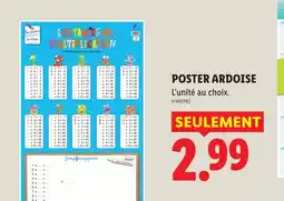 Lidl Poster ardoise offre