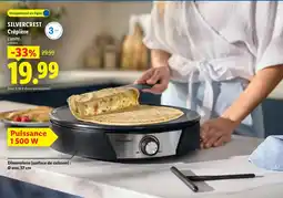 Lidl Silvercrest crêpière offre