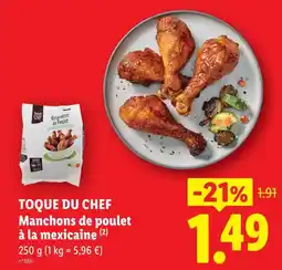 Lidl Toque du chef manchons de poulet à la mexicaine offre