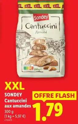 Lidl Sonday cantuccini aux amandes xxl offre