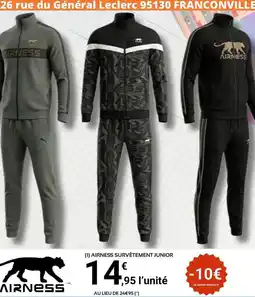 E.Leclerc Sport Airness - survêtement junior offre