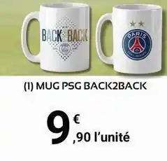 E.Leclerc Sport Mug psg back2back offre