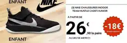 E.Leclerc Sport Nike - chaussures indoor team hustle cadet/junior offre