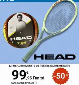 E.Leclerc Sport Head - requettes de tennis extreme elite offre
