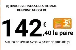 E.Leclerc Sport Brooks chaussures homme running ghost 18 offre