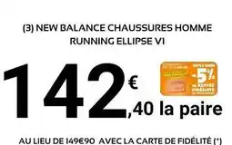E.Leclerc Sport New balance - chaussures homme running ellipse v 1 offre