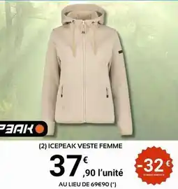 E.Leclerc Sport Icepeak veste femme offre