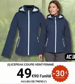 E.Leclerc Sport Icepeak coupe-vent femme offre