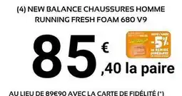 E.Leclerc Sport New balance - balance chaussures homme running fresh foam 680 v9 offre