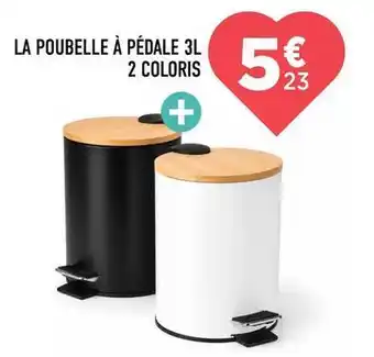 La poubelle a pedale 3l 2 coloris