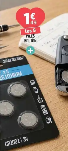 Centrakor Piles bouton offre
