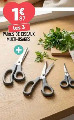 Centrakor Paires de ciseax multi-uages offre