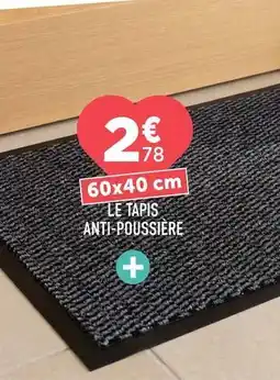 Centrakor Le tapis anti-poussiere offre