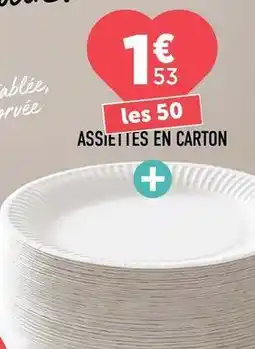 Centrakor Assiettes en carton offre