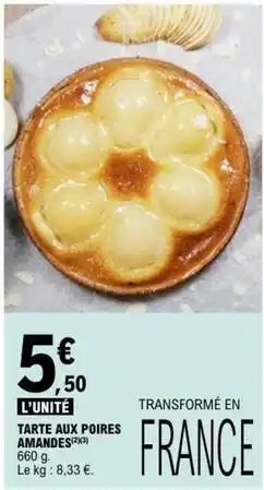 E.Leclerc Tarte aux poires amandes offre
