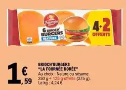 E.Leclerc La fournée dorée - brioch burgers offre