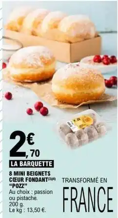 E.Leclerc Pozz - 8 mini beignets cœur fondant offre