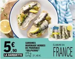 E.Leclerc Delpierre - sardines marinade herbes de provence offre