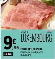 E.Leclerc Escalope de porc offre