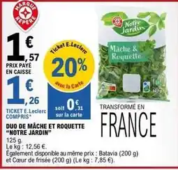 E.Leclerc Duo de mâche et roquette offre