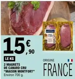 E.Leclerc Canard - 2 magrets de cru offre