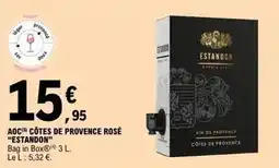 E.Leclerc Estandon - aoc cotes de provence rose offre