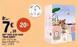 E.Leclerc Igp pays d'oc rosé offre