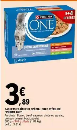 E.Leclerc Purina - sachets fraicheur spécial chat stérilisé offre