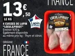 E.Leclerc 4 cuisses de lapin offre