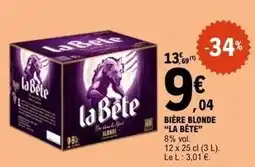 E.Leclerc Bière blonde offre