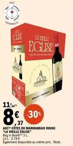 E.Leclerc Aoc côtes du marmandais rouge offre