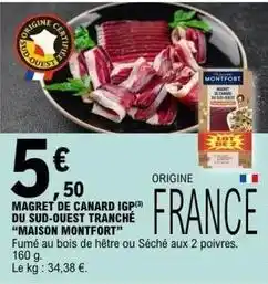 E.Leclerc Canard - magret de igp du sud-ouest tranché offre