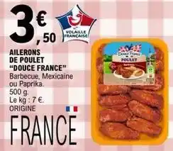 E.Leclerc Douce france - ailerons de poulet offre
