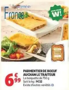 Auchan Supermarché Parmentier - de boeuf le traiteur offre