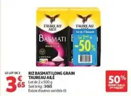 Auchan Supermarché Taureau ailé - riz basmati long grain offre