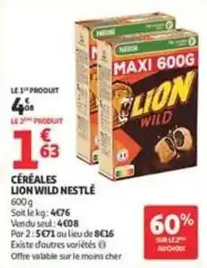 Auchan Supermarché Nestlé - céréales lion wild offre