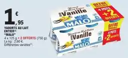 E.Leclerc Express Yaourts au lait entier offre