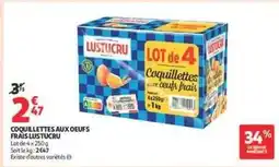 Auchan Supermarché Lustucru - coquillettes aux oeufs frais offre