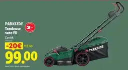 Lidl Parkside - tondeuse sans fil offre
