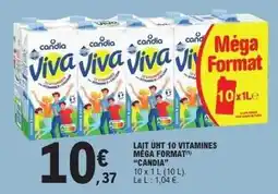 E.Leclerc Express Candia - lait uht 10 vitamines méga format offre