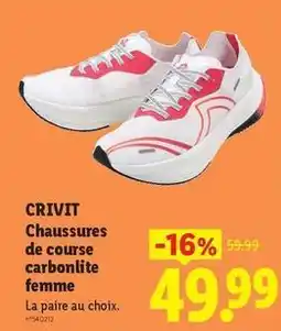 Lidl Crivit - chaussures de course carbonlite femme offre