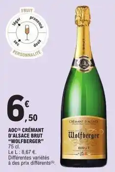 E.Leclerc Express Brut - aoc crémant d'alsace offre
