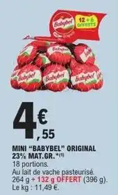 E.Leclerc Express Babybel - mini original 23% mat.gr offre